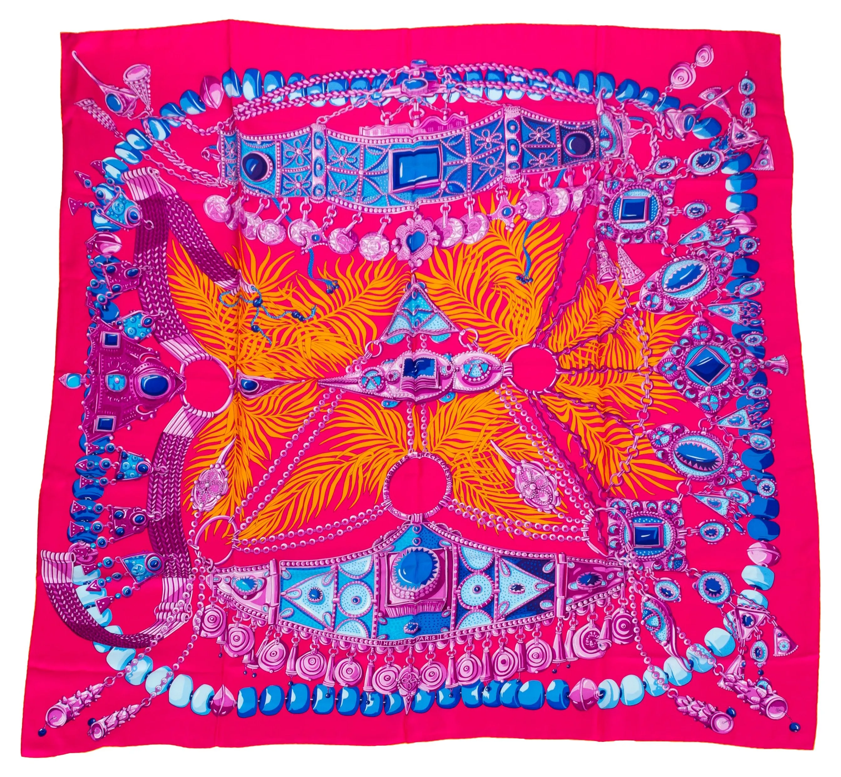 Hermès Parures Précieuses Silk Shawl