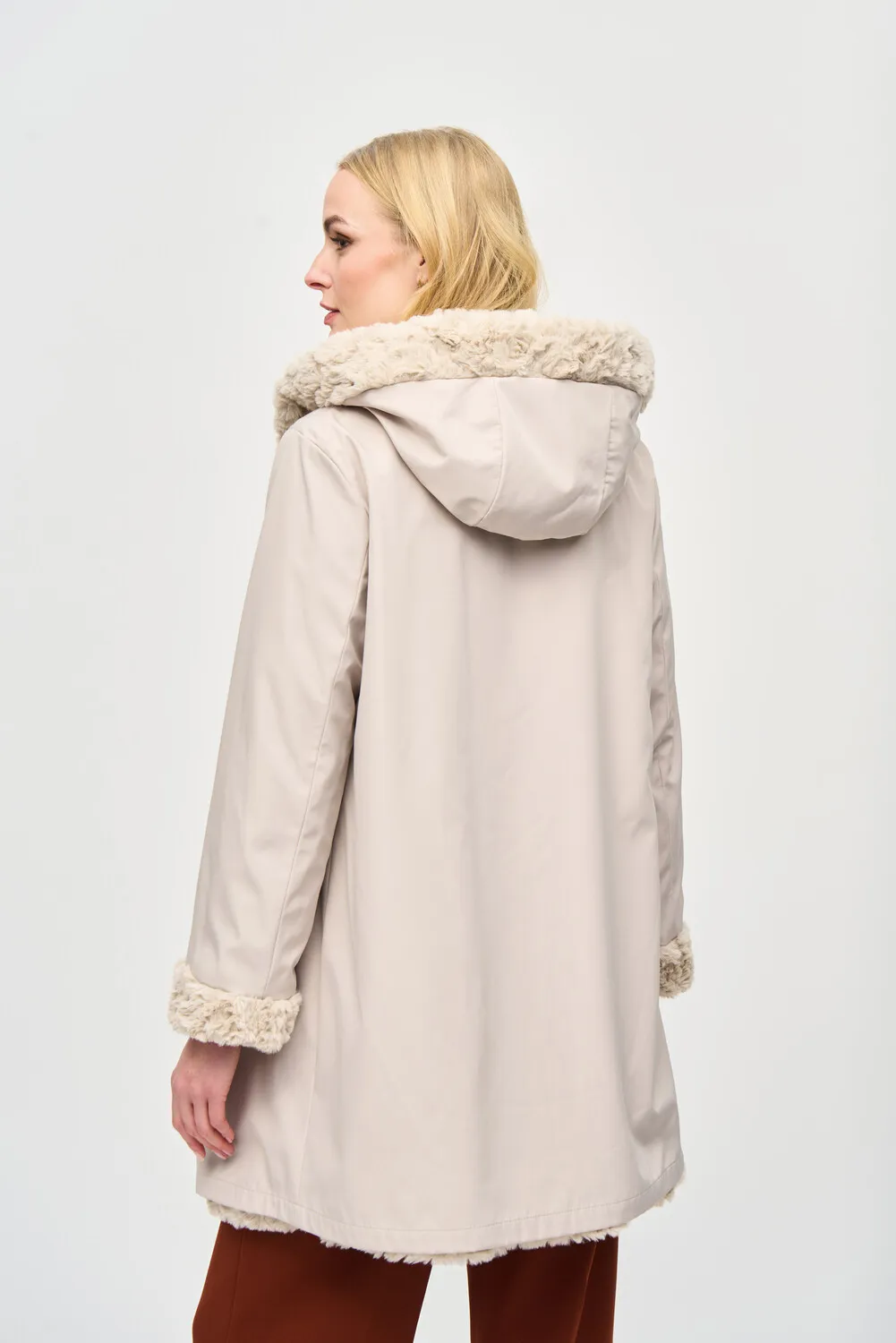 Hooded Blend Winter Coat Style 243903