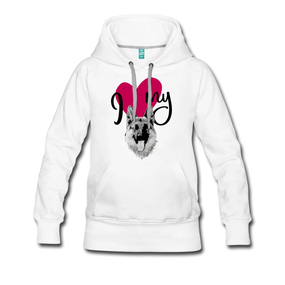 I Love My Dog Women’s Premium Hoodie