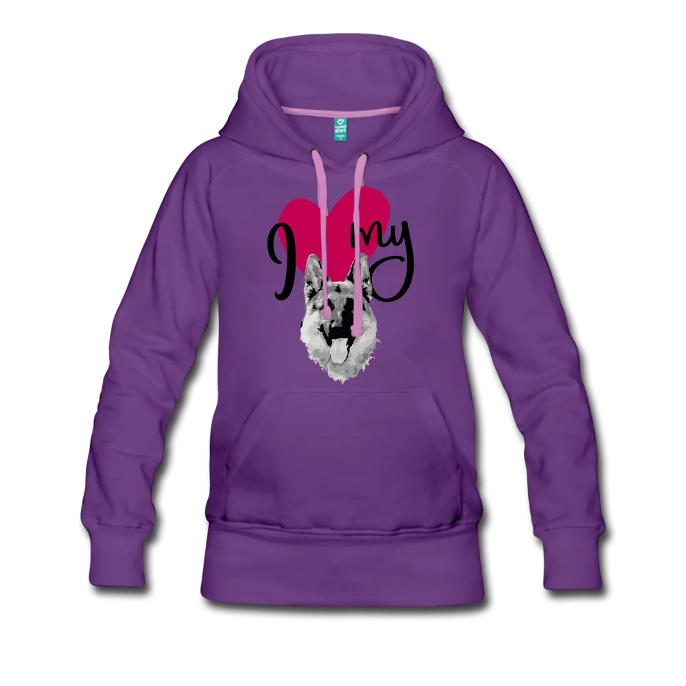 I Love My Dog Women’s Premium Hoodie