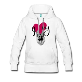 I Love My Dog Women’s Premium Hoodie