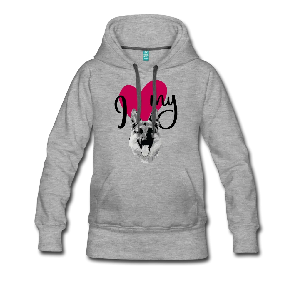 I Love My Dog Women’s Premium Hoodie