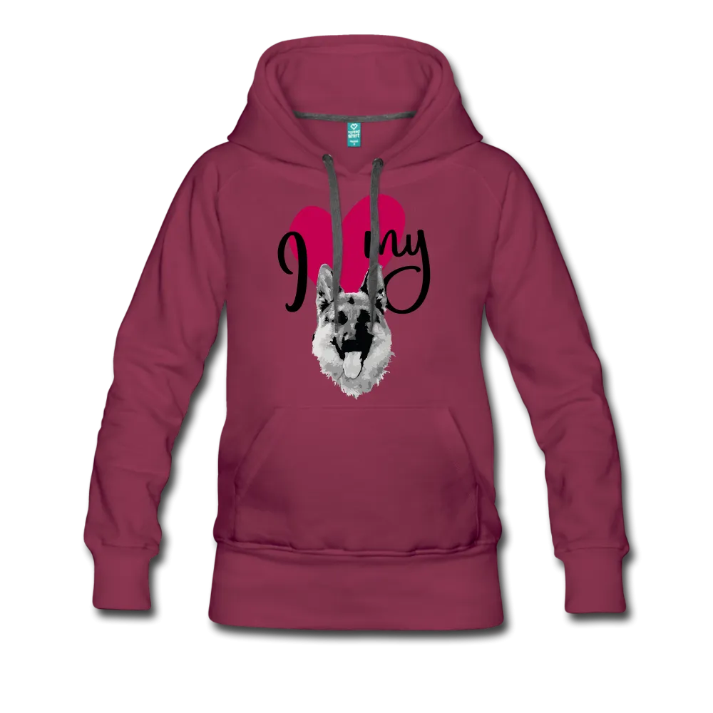 I Love My Dog Women’s Premium Hoodie