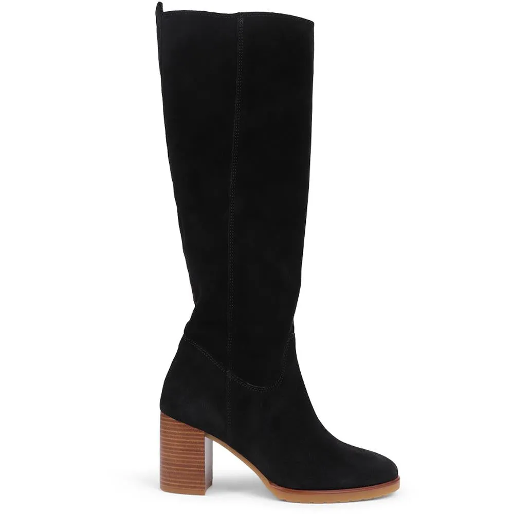 Iona Slouch Suede Knee Boots - IONA / 319 234