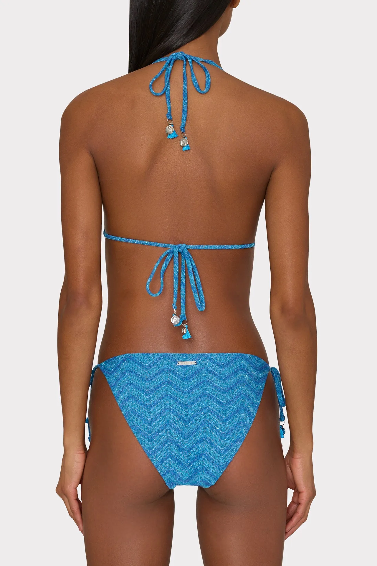 Jacquard String Bikini Top