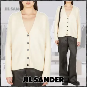 Jil Sander  |Casual Style Wool Street Style Long Sleeves Cardigans