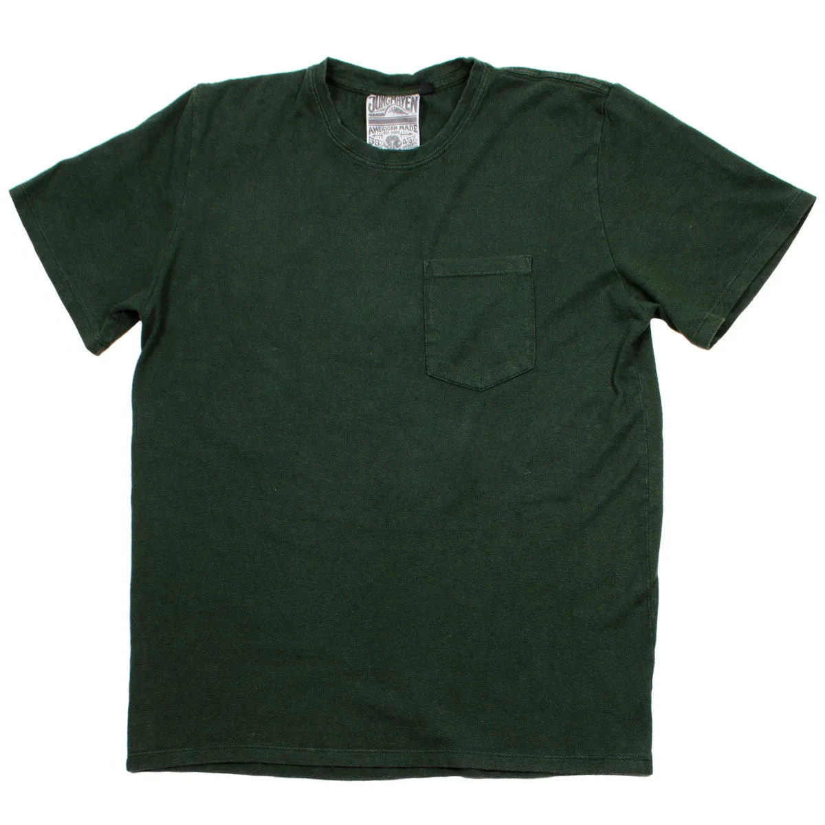 Jungmaven - Baja Pocket Hemp T-shirt 55/45 (7 oz) - Forest Green