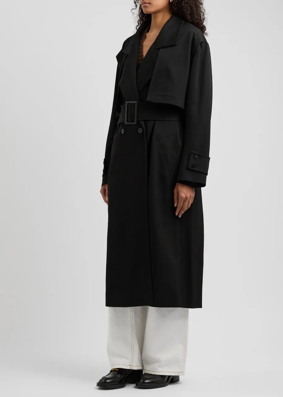 JW ANDERSON Belted wool trench coat 
                         
                     
                