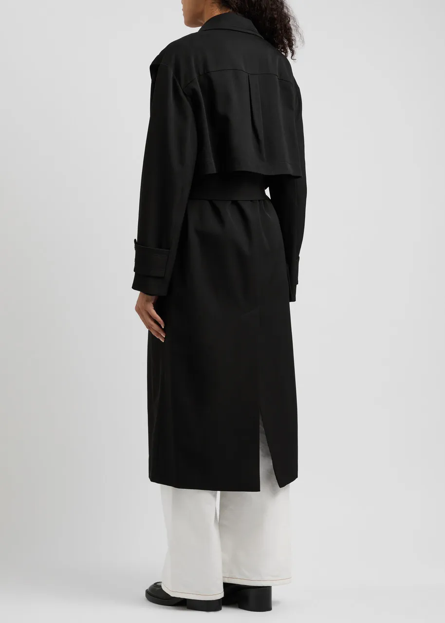 JW ANDERSON Belted wool trench coat 
                         
                     
                