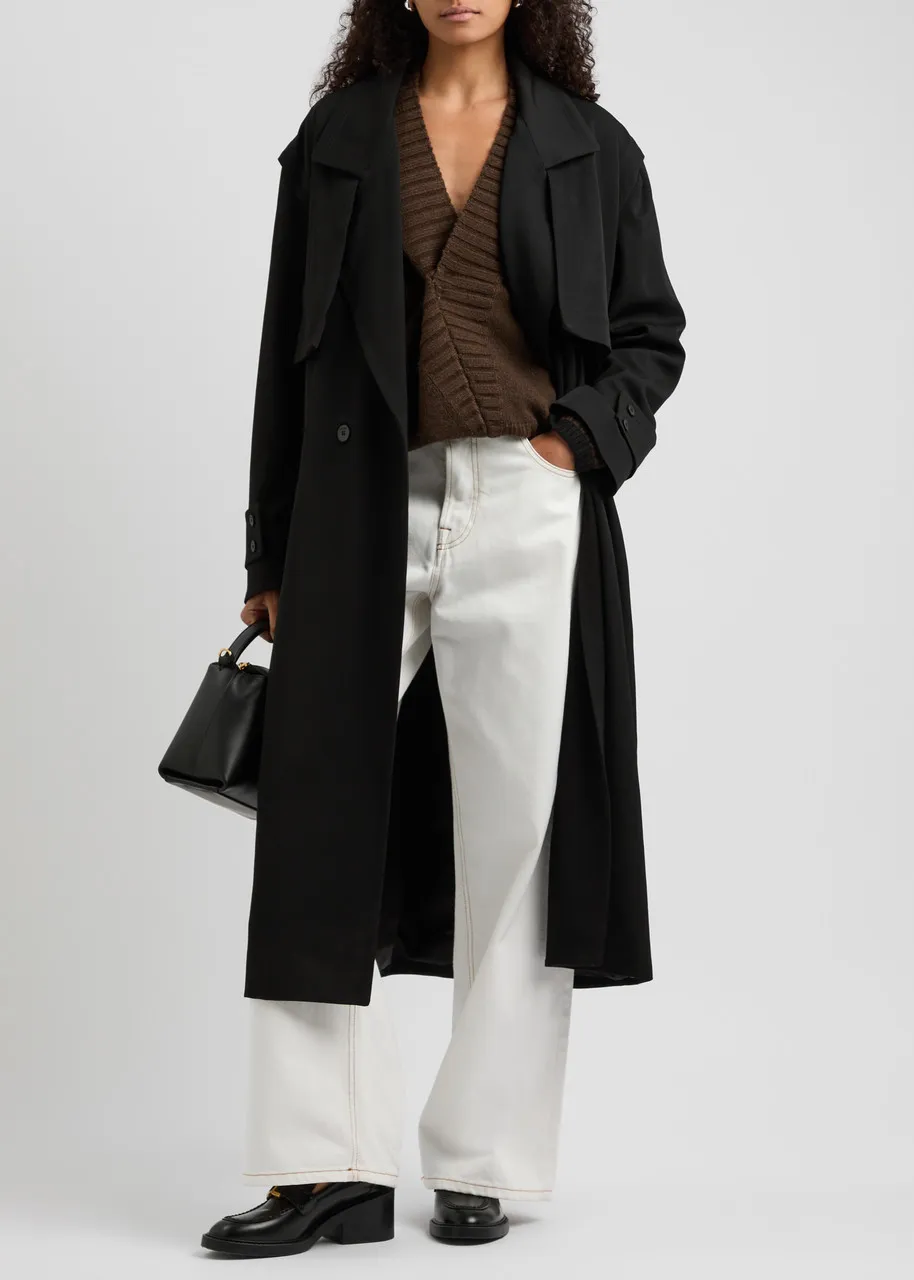 JW ANDERSON Belted wool trench coat 
                         
                     
                