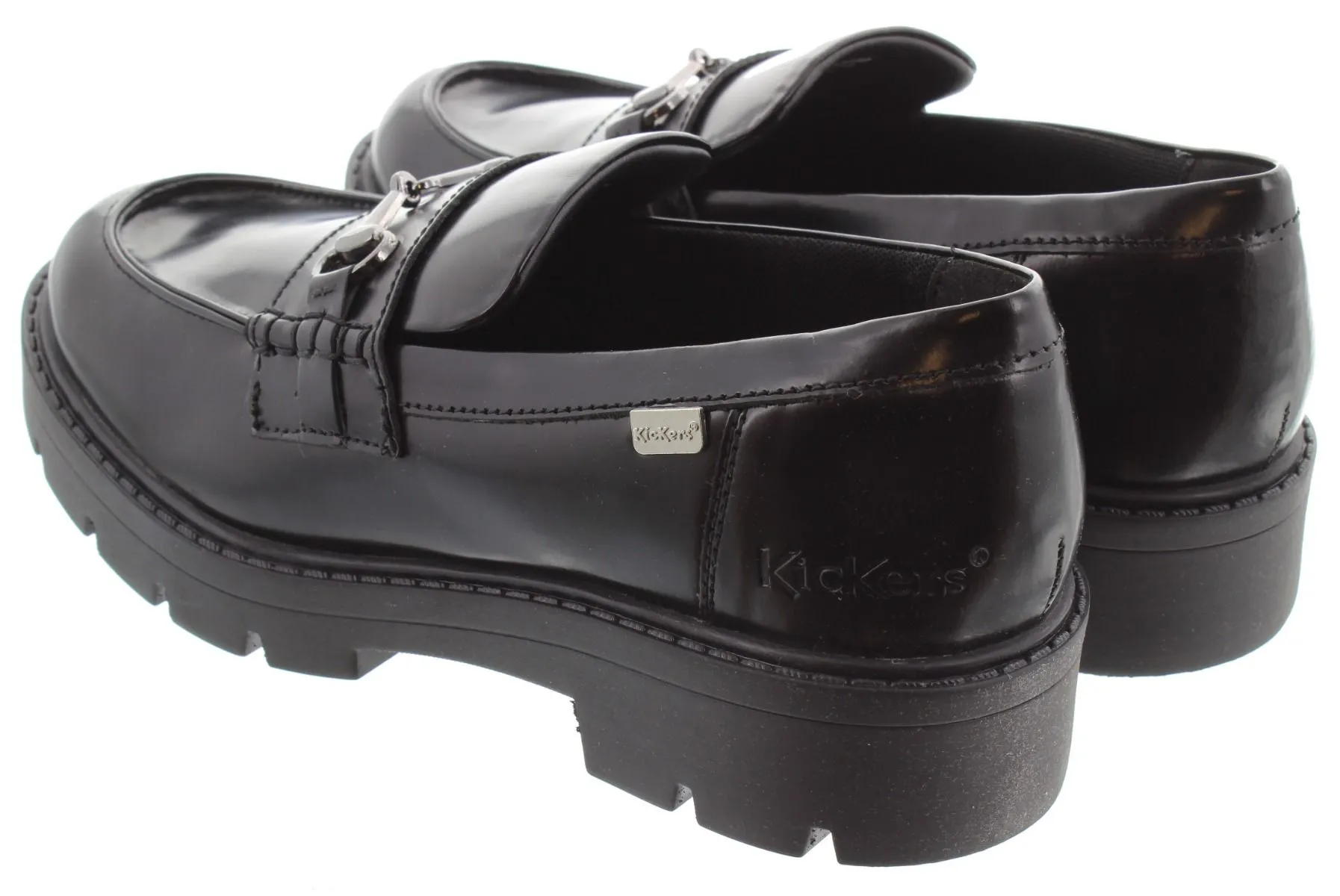 KICKERS Ladies Kori Charm Loafers In Black