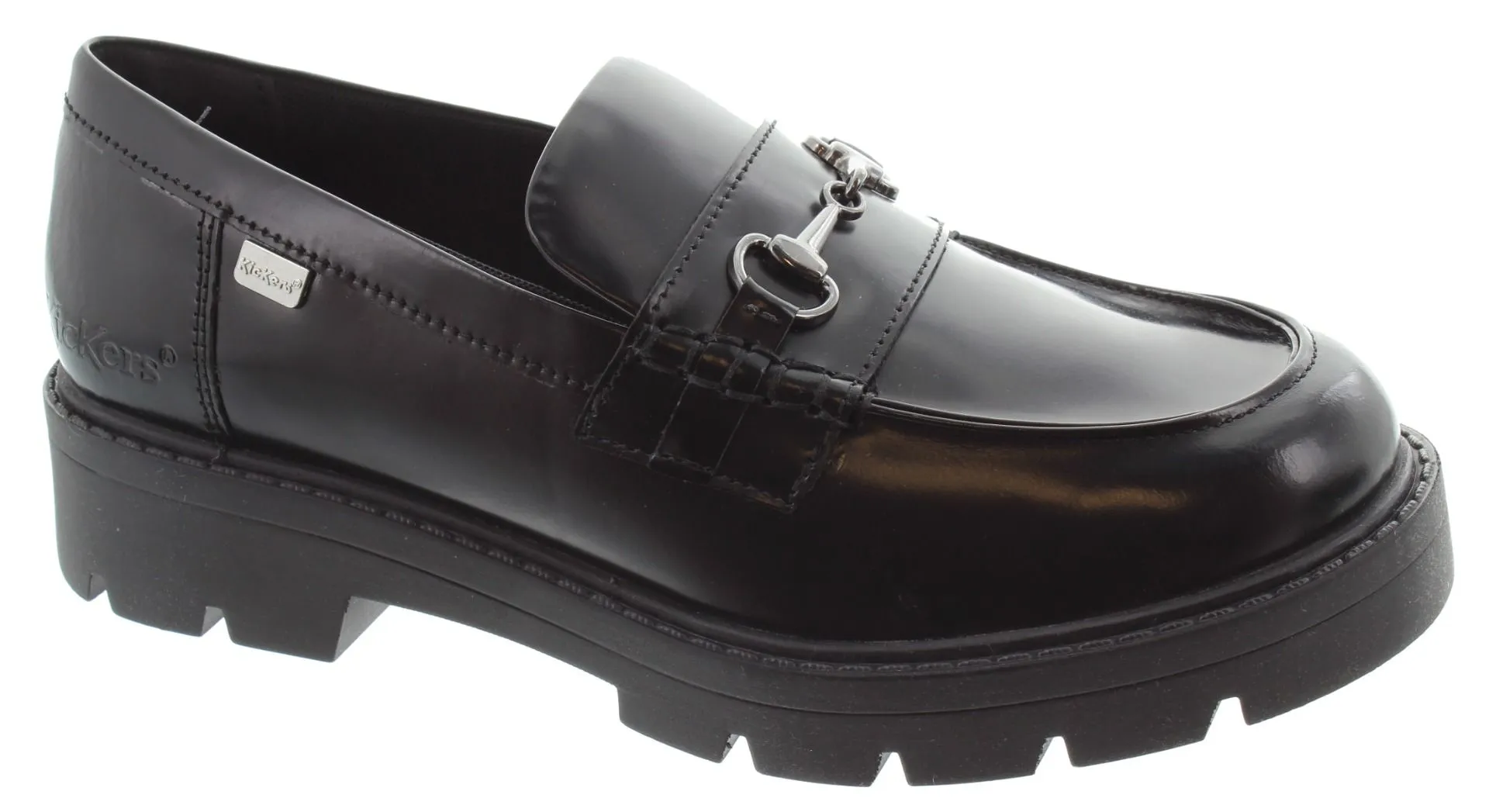 KICKERS Ladies Kori Charm Loafers In Black