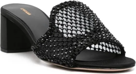 Le Silla 60mm rhinestone-embellished sandals Black