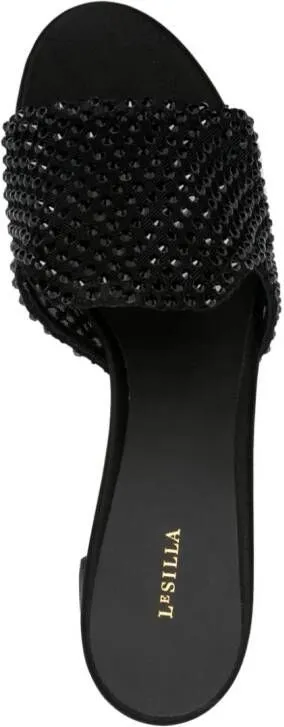 Le Silla 60mm rhinestone-embellished sandals Black