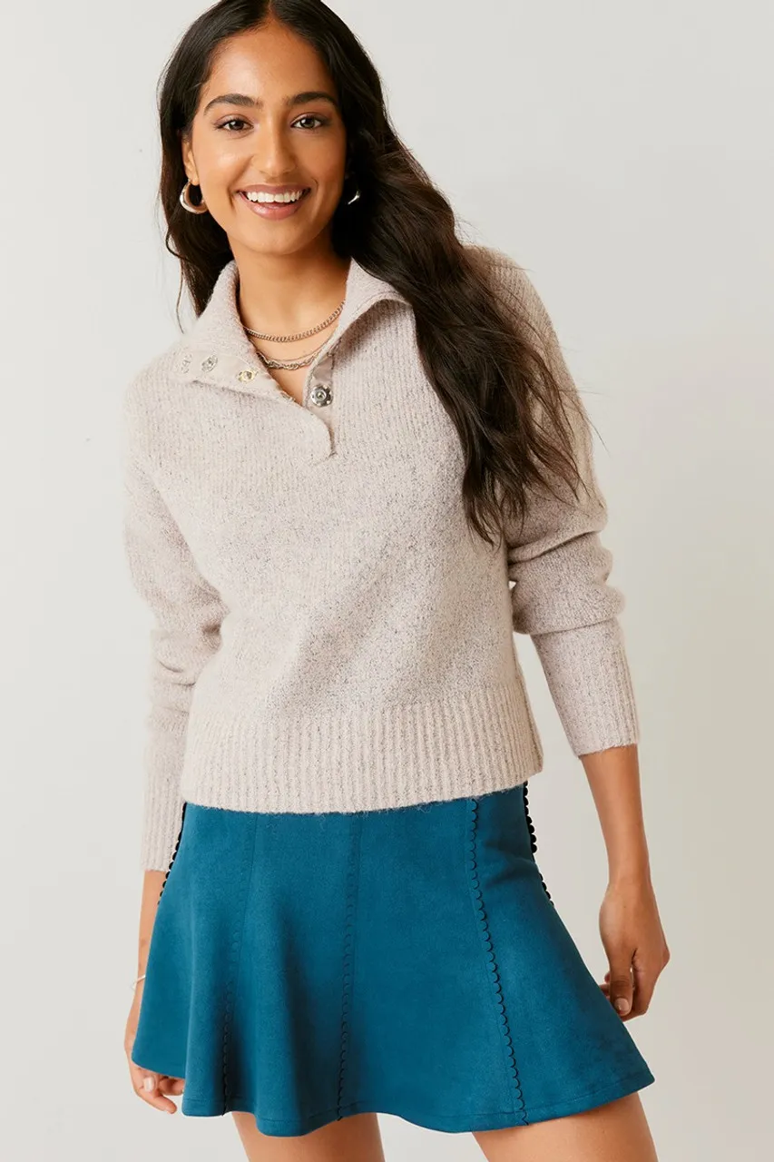 Libby Collared Pullover Sweater