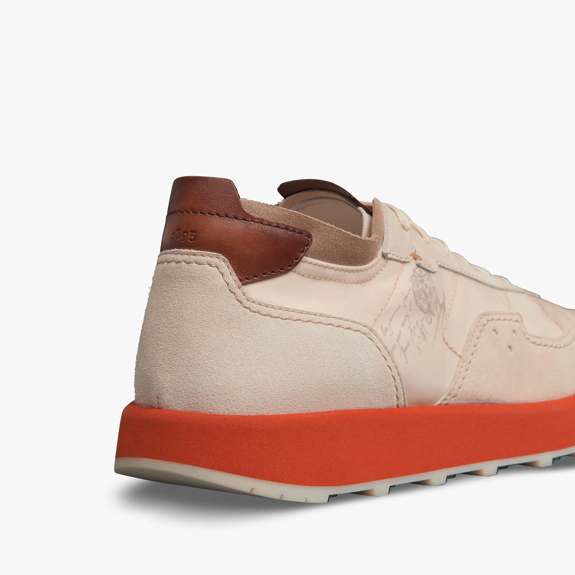 Light Track Suede Calf Leather and Nylon Sneaker