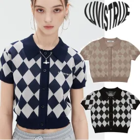 LUV IS TRUE  |Casual Style Street Style Medium Short Sleeves Elegant Style