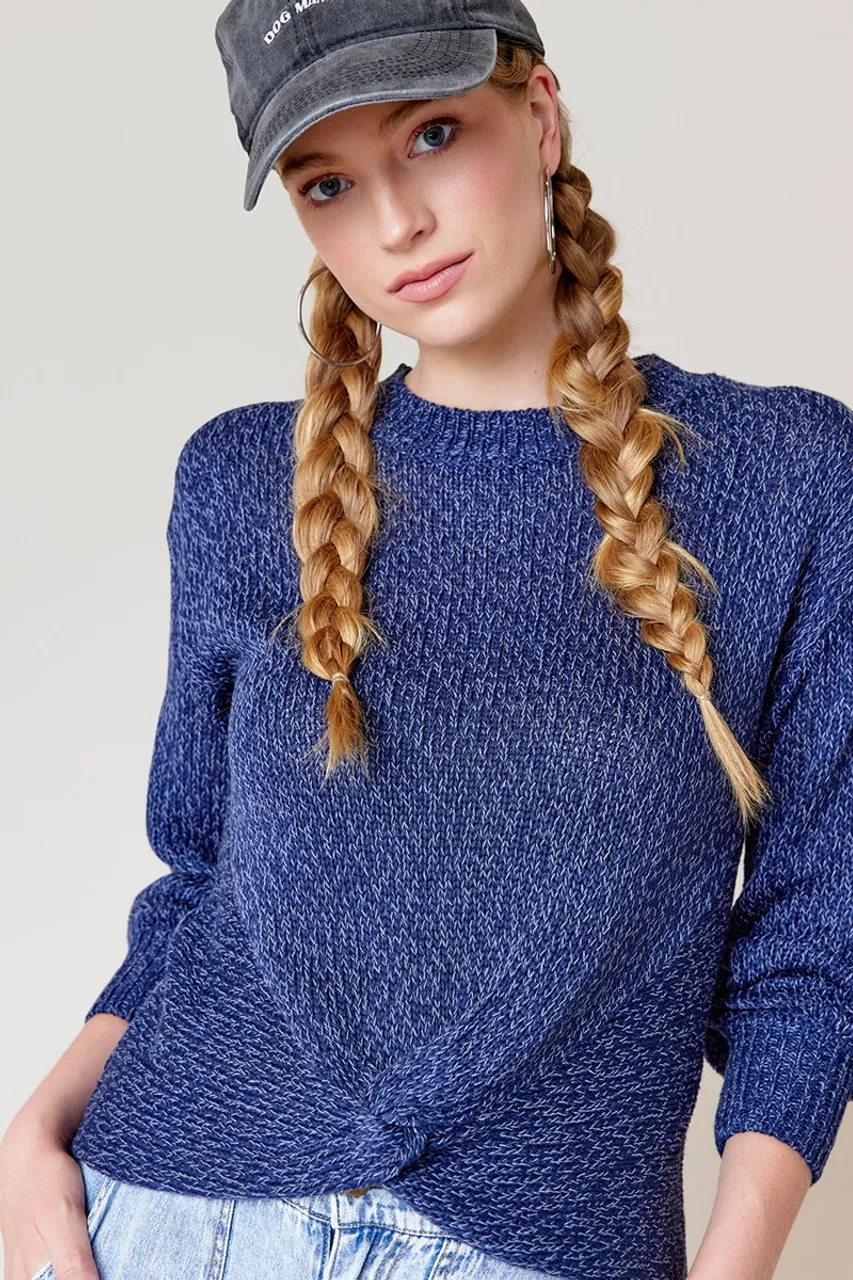 Maggie Front Twist Sweater