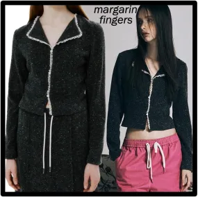 Margarin Fingers  |Casual Style Unisex Street Style Logo Cardigans