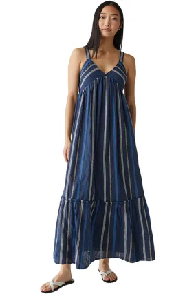 Michael Stars Keeley Maxi Dress in Nocturnal Stripe