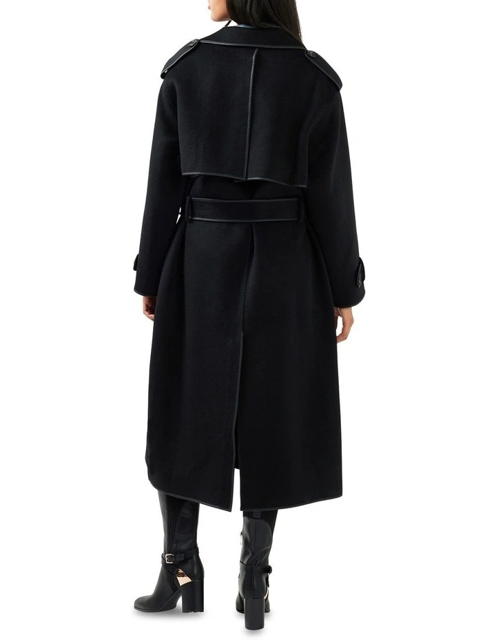 Million Reasons Belted Coat in Black