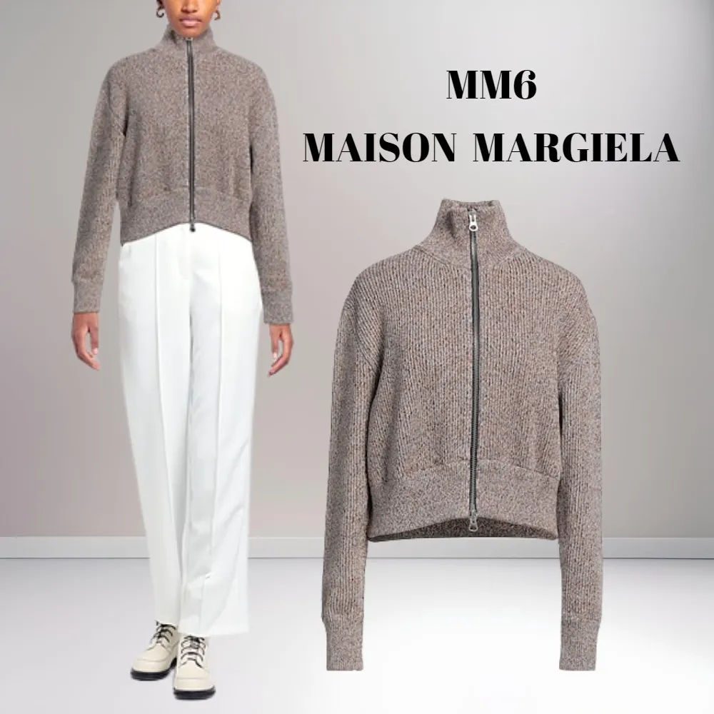 MM6 Maison Margiela  |Casual Style Wool Long Sleeves Cotton Elegant Style