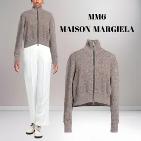 MM6 Maison Margiela  |Casual Style Wool Long Sleeves Cotton Elegant Style