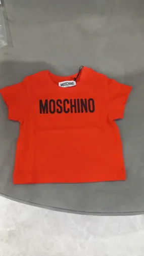 Moschino Red T-Shirt Logo Across