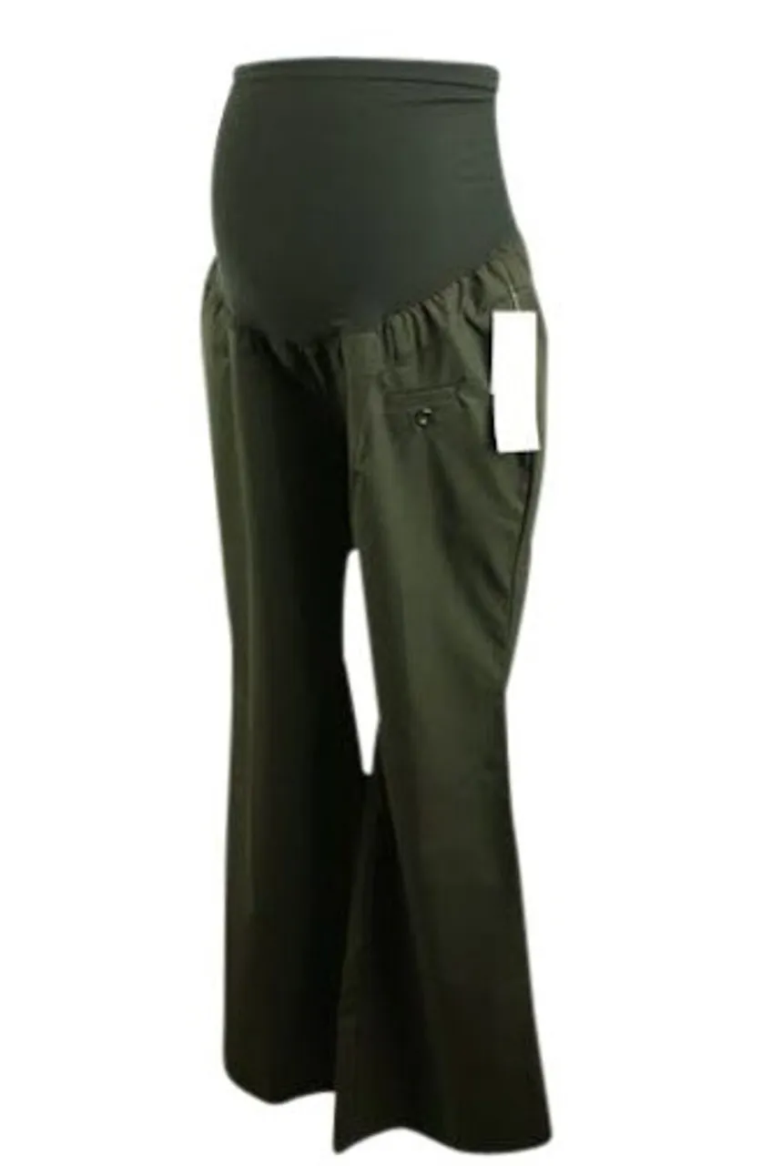 *New* Black Motherhood Maternity Modern Flare Career Pants (Size Large)