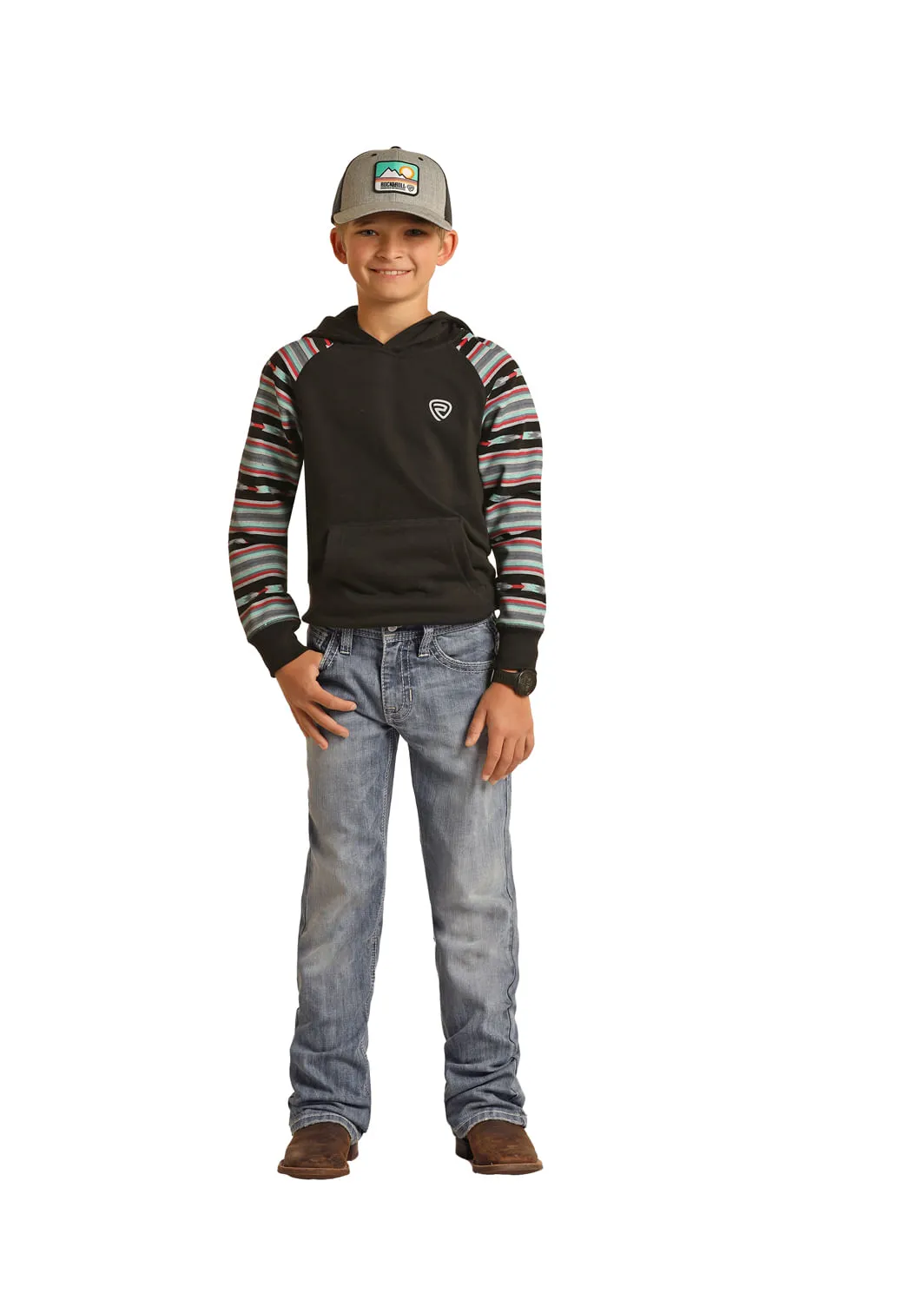 Panhandle Slim Kids Beige Leather V Jeans