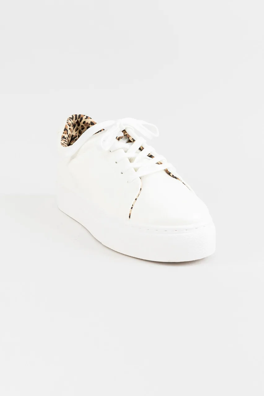 Quipid Lace Up Leopard Sneaker