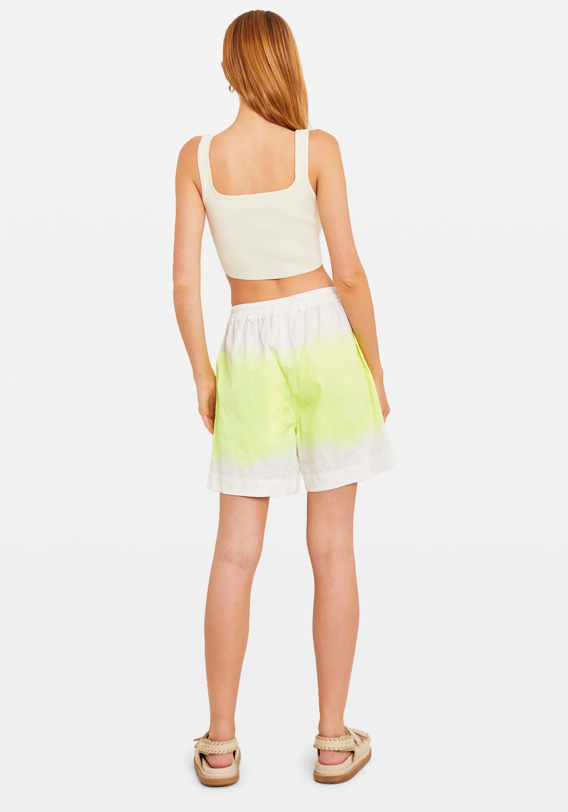 RELAXED SHORTS FLURO YELLOW