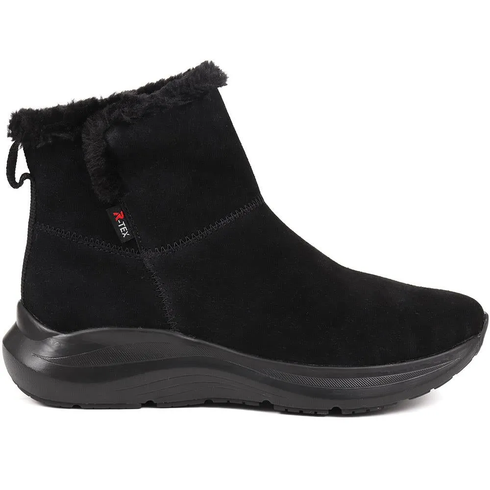 Rieker Fleece-Lined Pull-On Ankle Boots - RKR38504 / 324 064