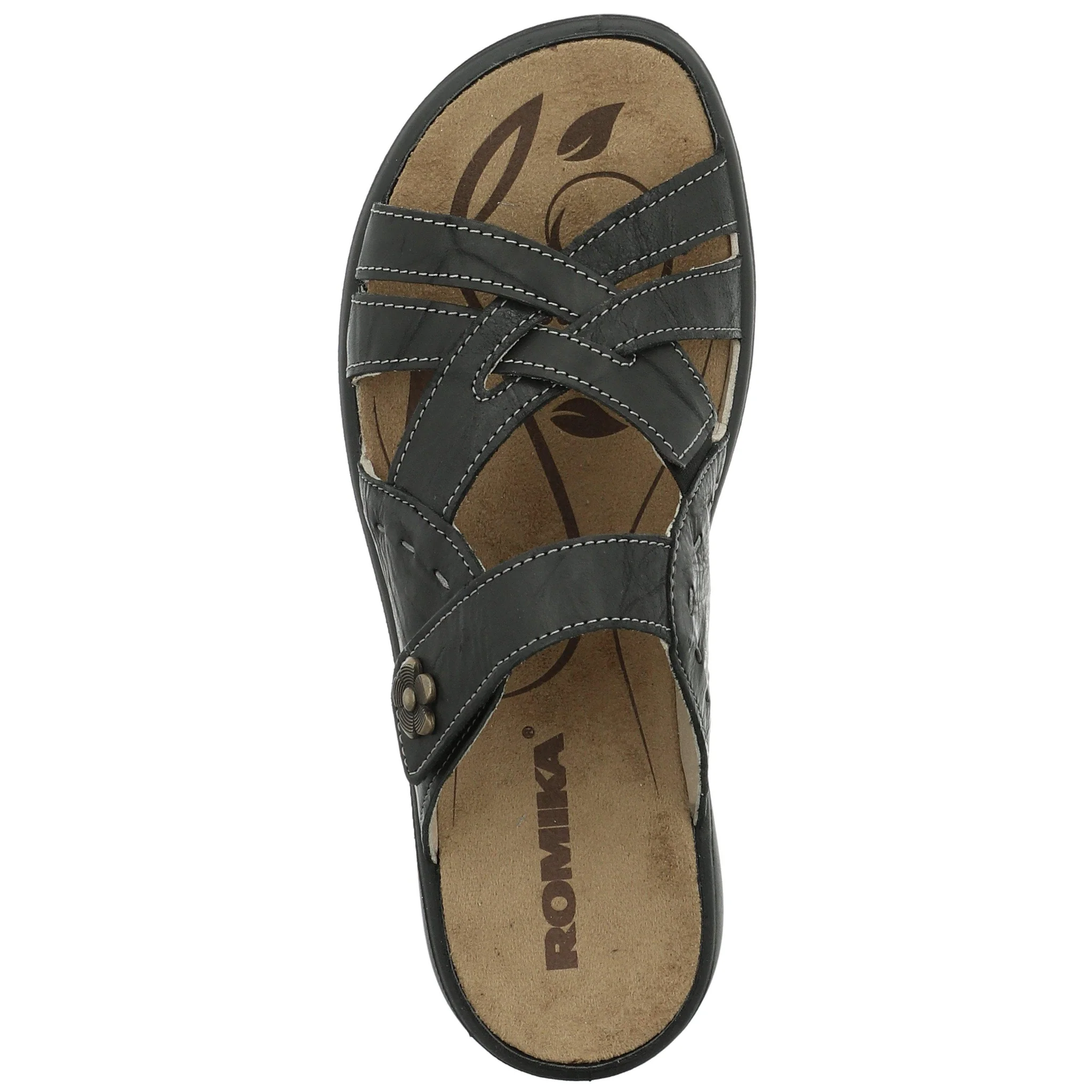 Romika Women’s Ibiza 99 Slide Sandals-Black