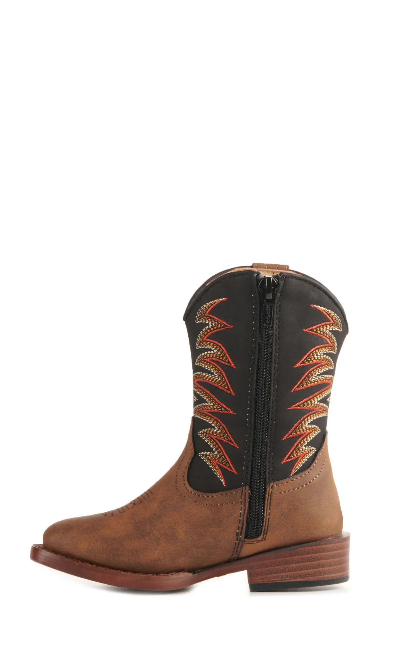 Roper Toddlers' Tan and Black Square Toe Cowboy Boots