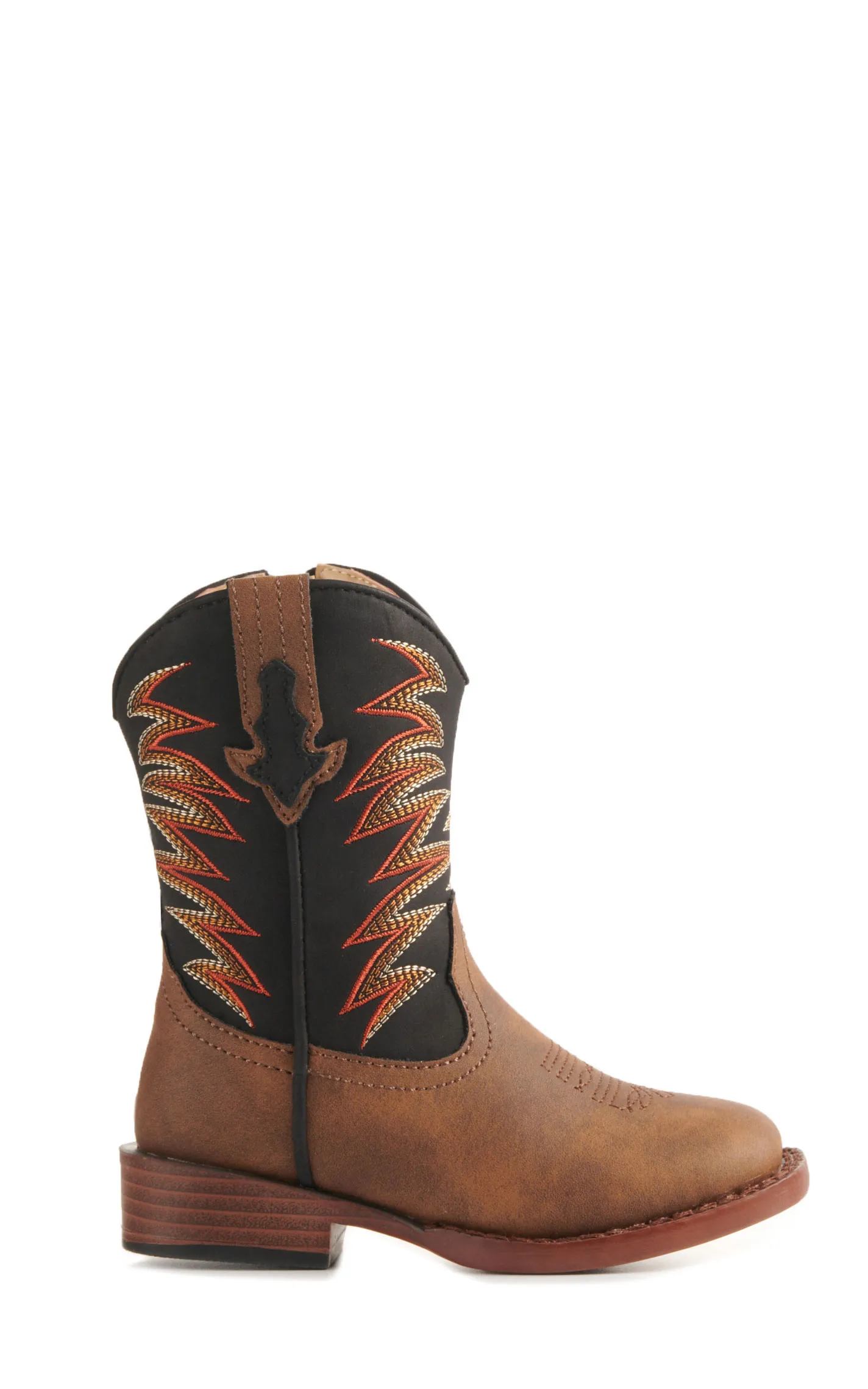 Roper Toddlers' Tan and Black Square Toe Cowboy Boots