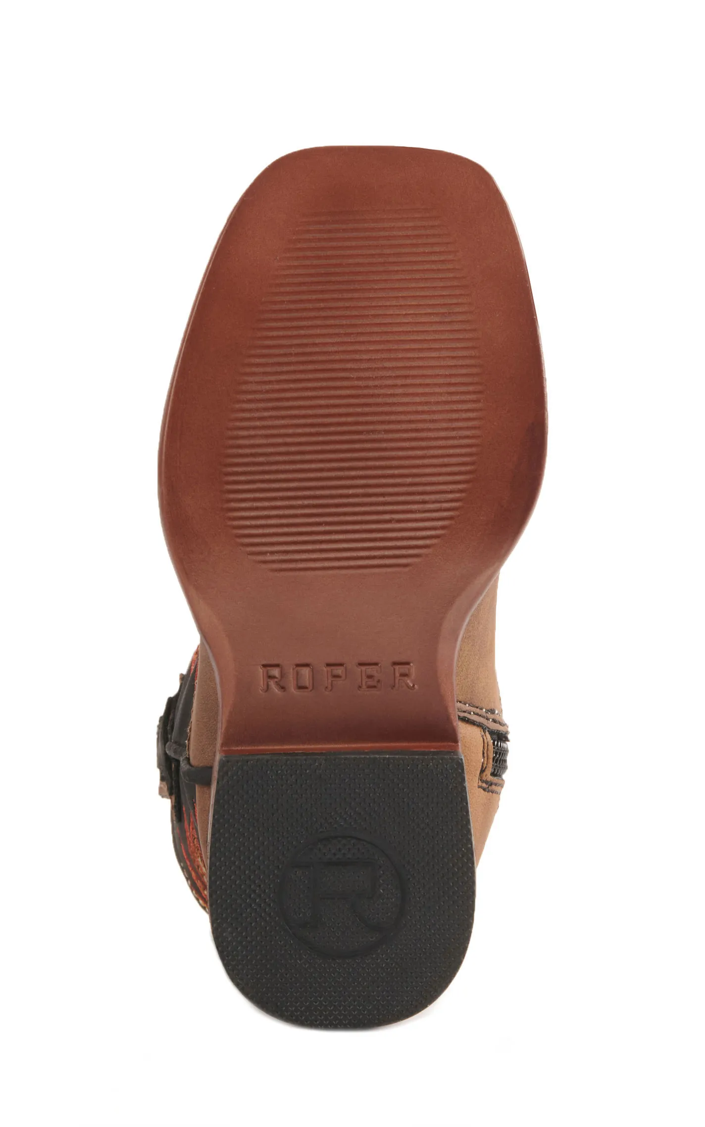 Roper Toddlers' Tan and Black Square Toe Cowboy Boots