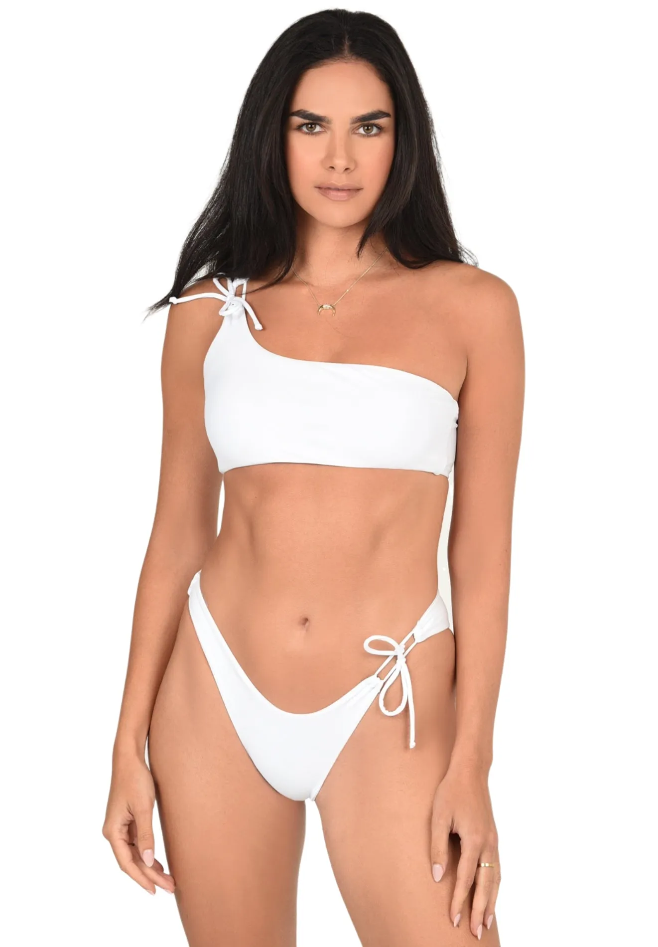 Sahara Bikini Bottom in Pearl White