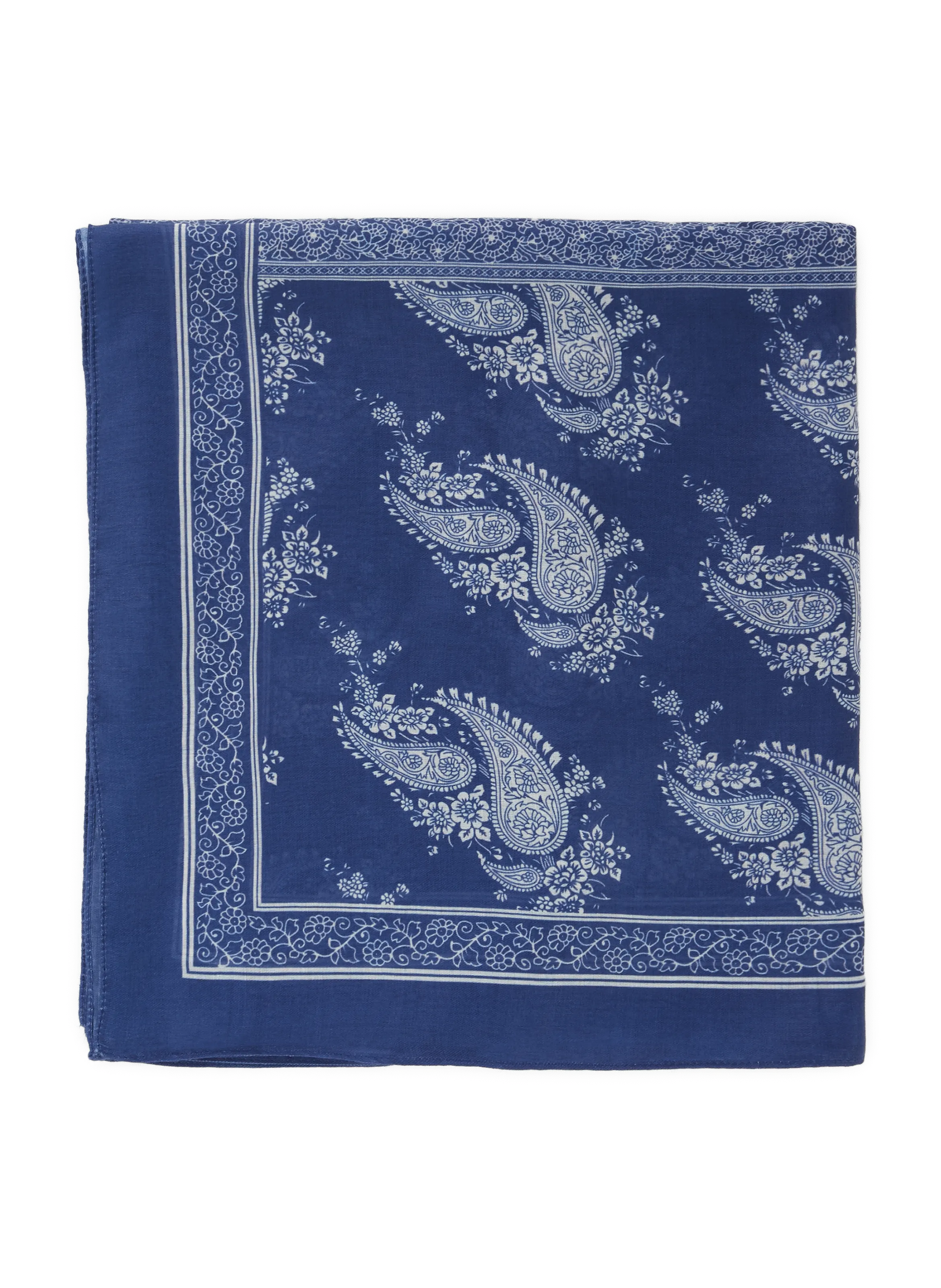 Saison 1865  Printed scarf - Blue