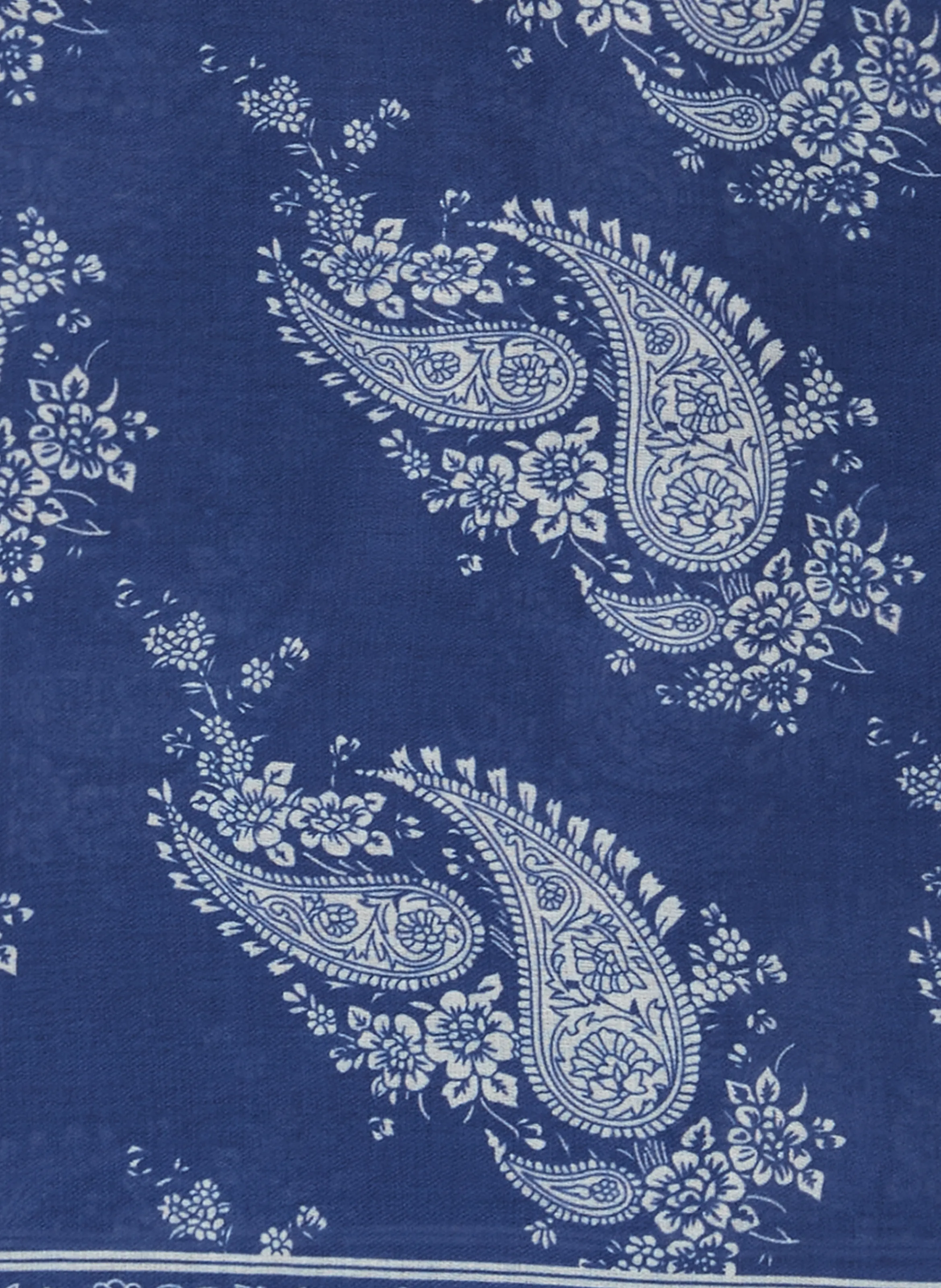 Saison 1865  Printed scarf - Blue