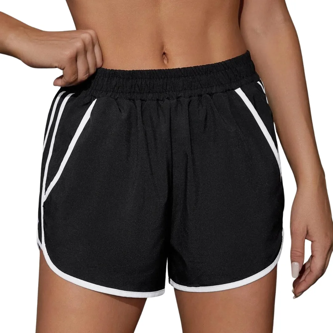 Samantha Stripes Workout Shorts