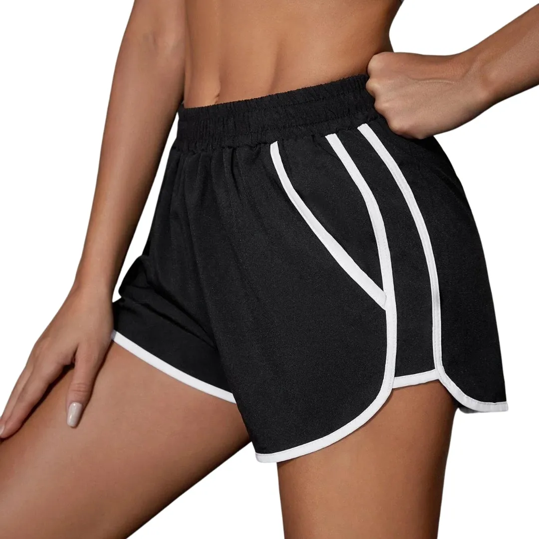 Samantha Stripes Workout Shorts