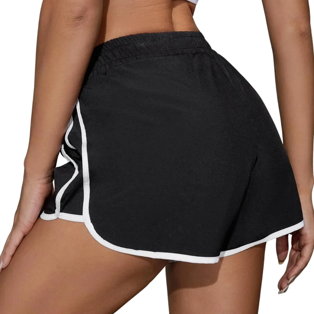 Samantha Stripes Workout Shorts