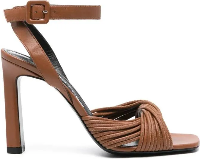 Sergio Rossi SR Akida 80mm sandals Brown