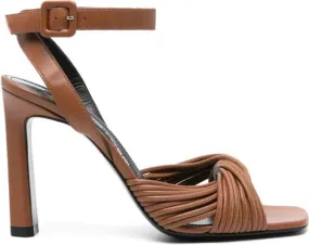 Sergio Rossi SR Akida 80mm sandals Brown