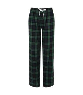 Skinnifit Womens/Ladies Tartan Lounge Pants (Navy/Green Check) - UTRW6025