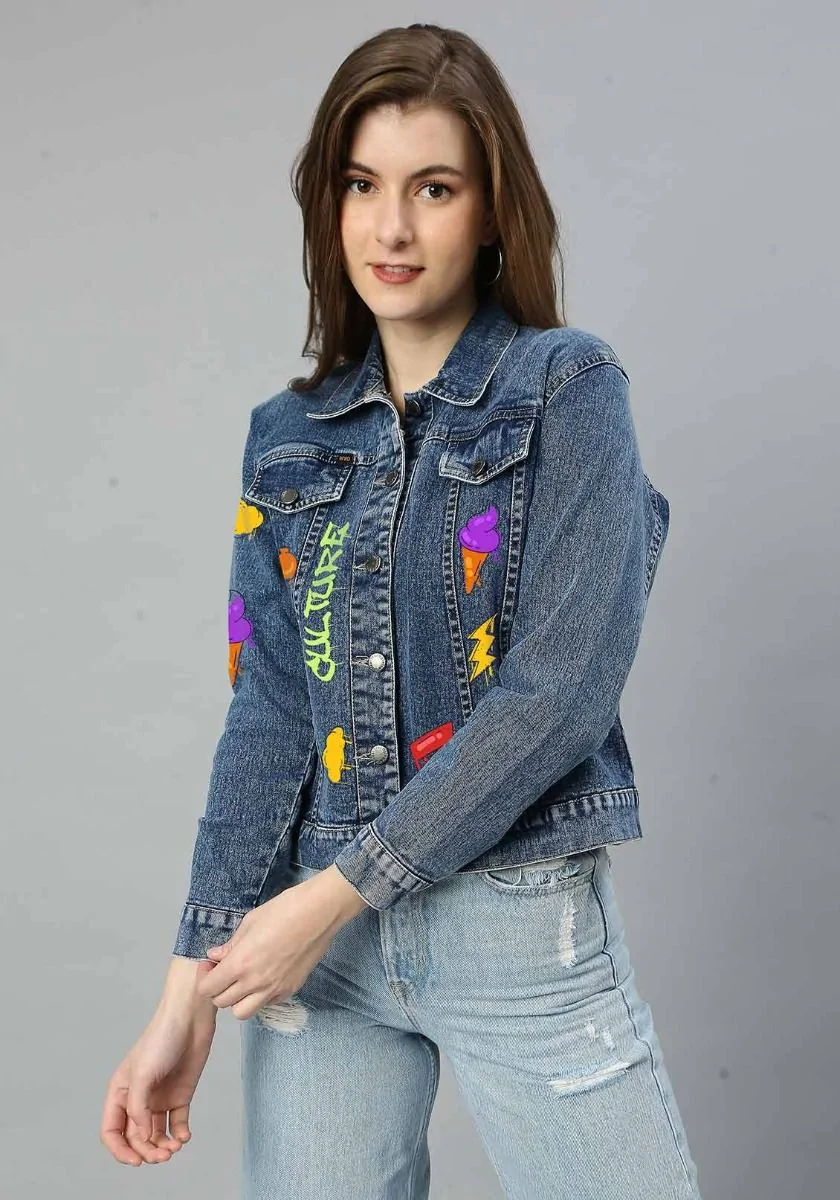 Street Culture Women Denim Jacket