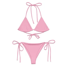 STRING BIKINI SET ECO -FAIRY FLOSS PINK