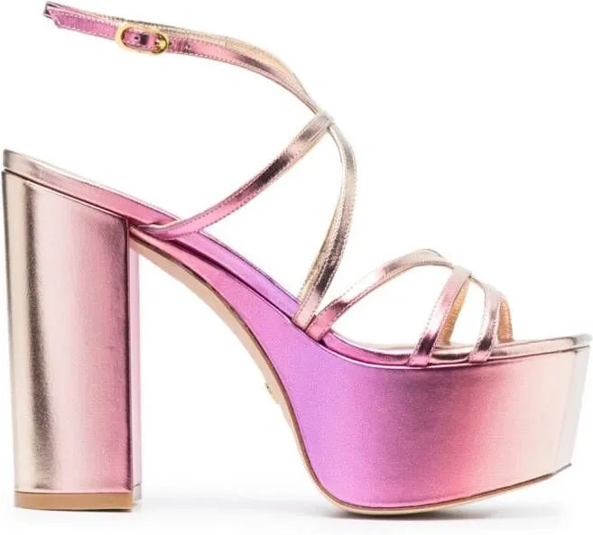 Stuart Weitzman Barelythere 145mm platform sandals Pink