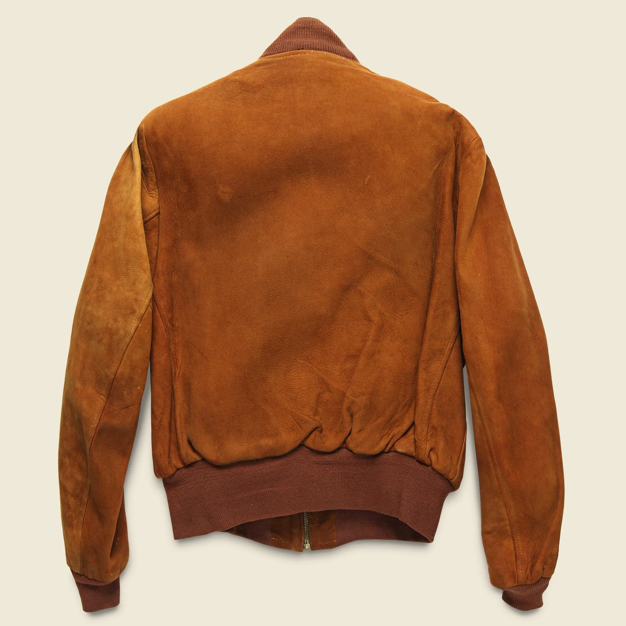 Suede Bomber Jacket - Copper